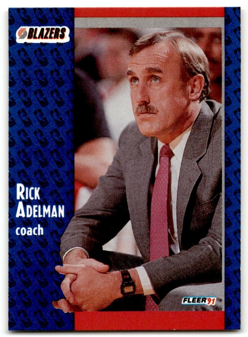 1991-92 Fleer Rick Adelman Portland Trail Blazers #166