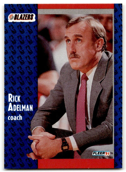 1991-92 Fleer Rick Adelman Portland Trail Blazers #166