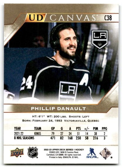 2022-23 Upper Deck UD Canvas Phillip Danault Los Angeles Kings #C38