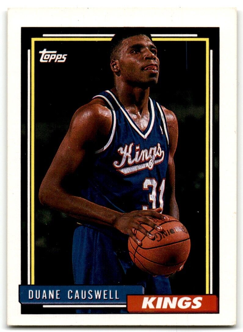 1992-93 Topps Duane Causwell Sacramento Kings #323