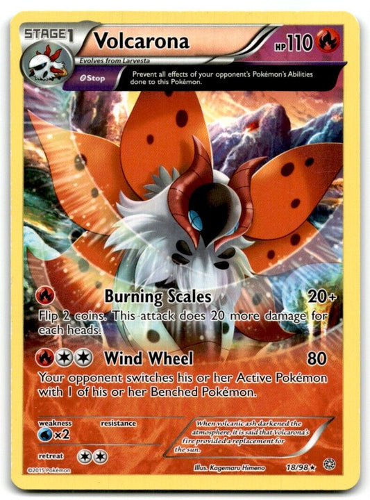 2015 XY - Ancient Origins Volcarona Stage 1/Rare #18