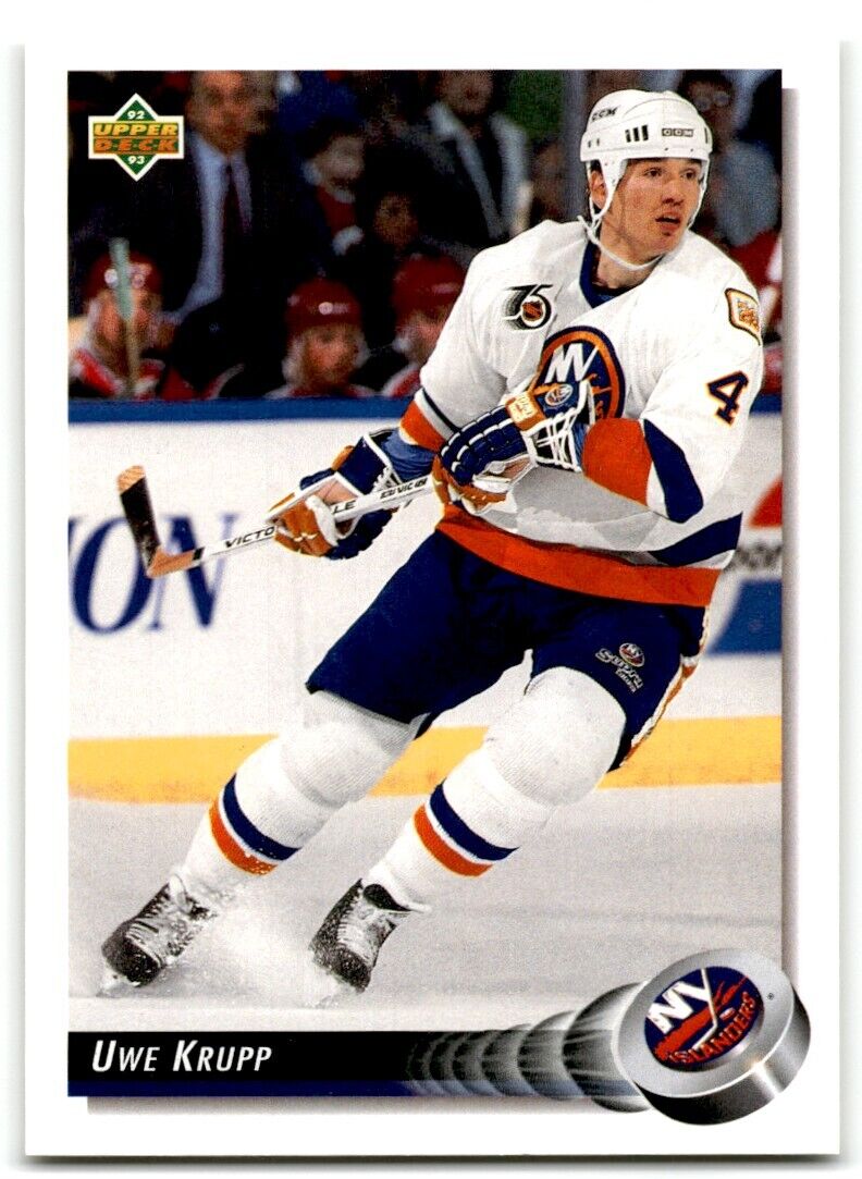 1992-93 Upper Deck Uwe Krupp New York Islanders #187