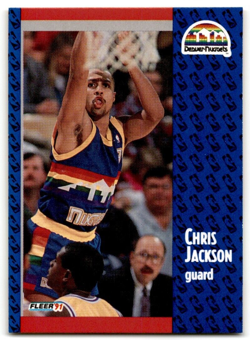 1991-92 Fleer Chris Jackson Denver Nuggets #49