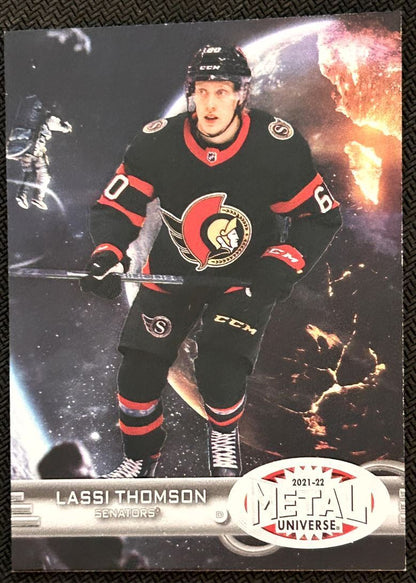 2021-22 Skybox Metal Universe 1997-98 Retro Rookies Lassi Thomson Rookie Ottawa