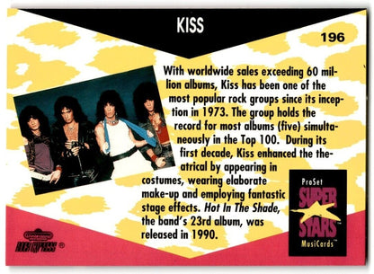 KISS ProSet Super Star MusiCards (Card #196)