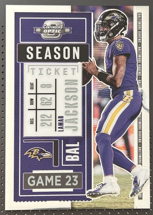 2020 Panini Contenders Lamar Jackson Baltimore Ravens #5