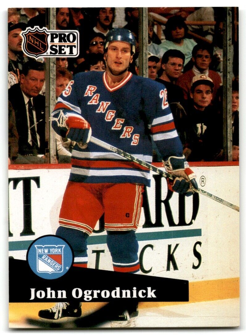 1991-92 Pro Set John Ogrodnick New York Rangers #169