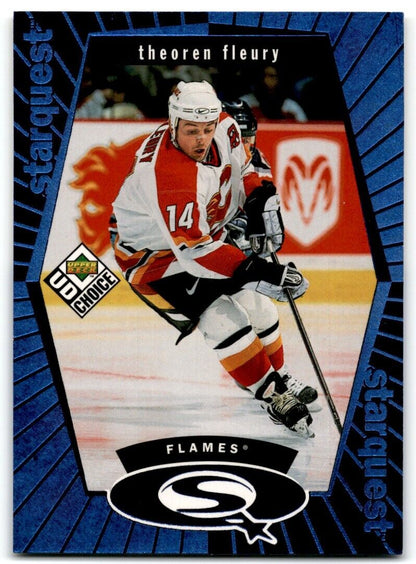 1998-99 Upper Deck Euro-Stars Theoren Fleury Calgary Flames #SQ13