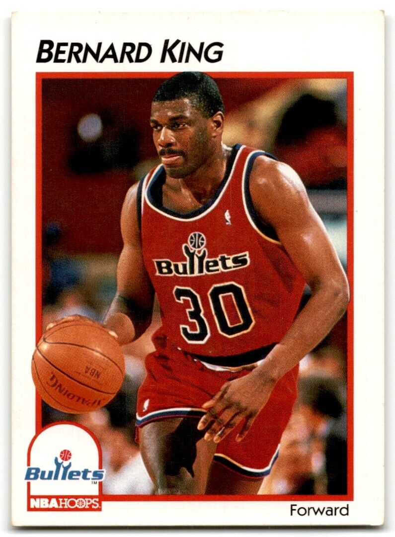 1991-92 Hoops McDonald's Bernard King Washington Bullets #46