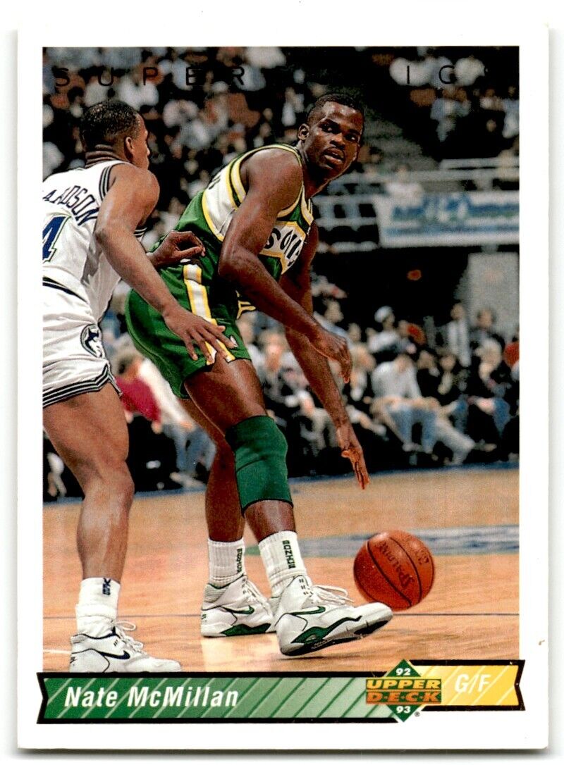 1992-93 Upper Deck Nate McMillan Seattle SuperSonics #291