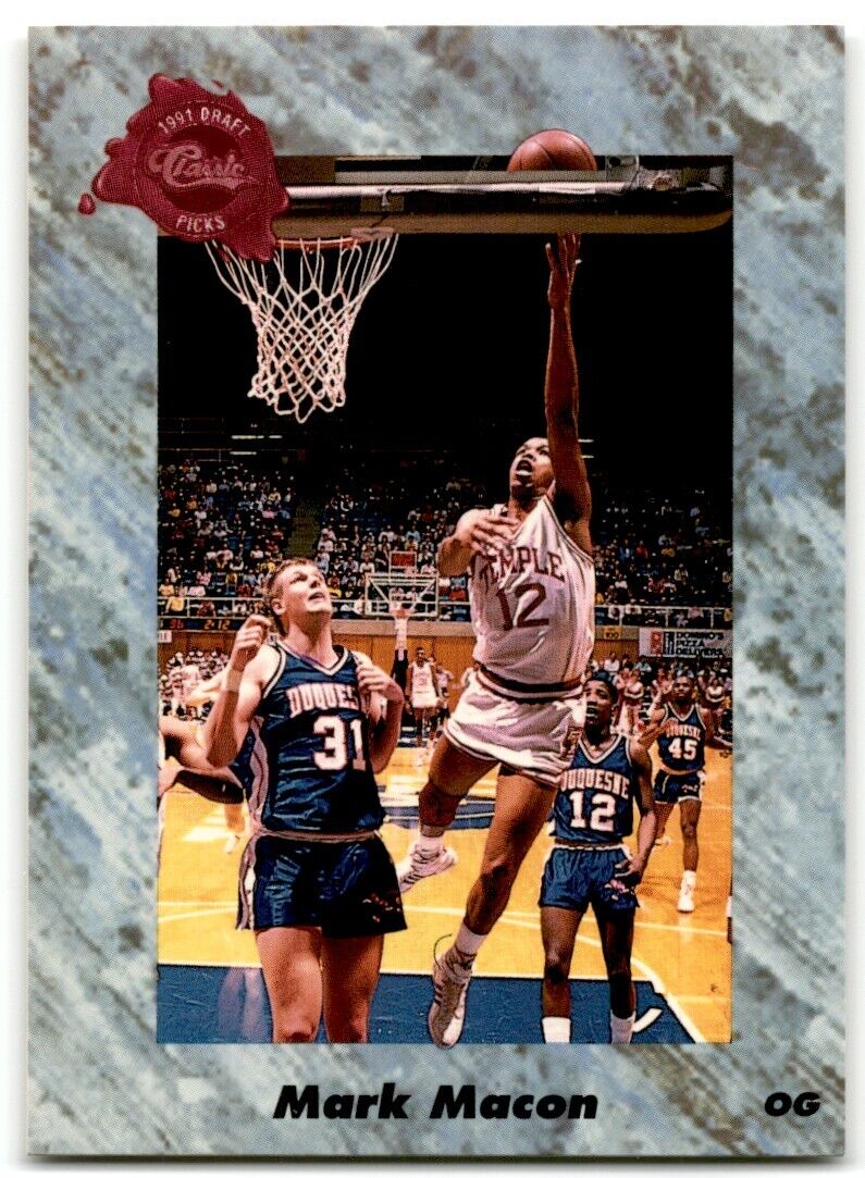 1991-92 Classic Mark Macon Rookie Temple Owls #152