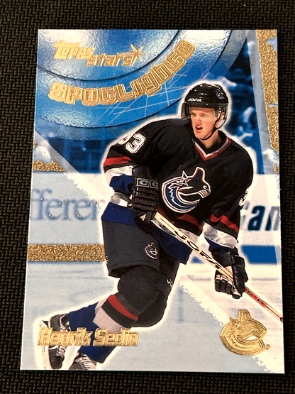 2000-01 Topps Stars Canucks Hockey Card #144 Henrik Sedin