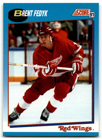 1991-92 Score Canadian Brent Fedyk Detroit Red Wings #412