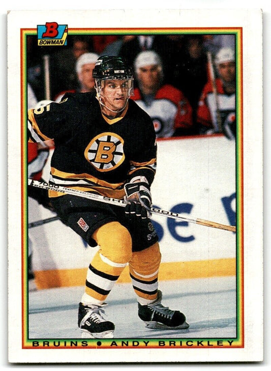 1990-91 Bowman Andy Brickley Boston Bruins #27