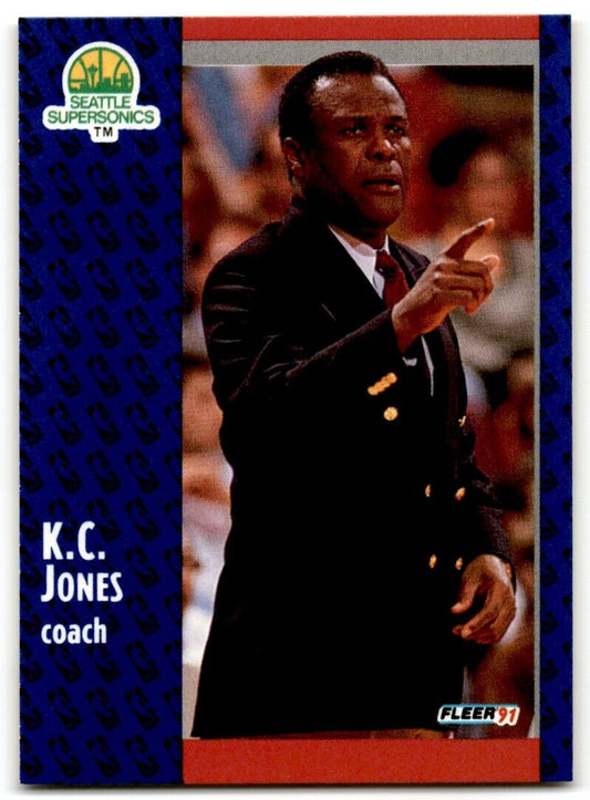 1991-92 Fleer K.C. Jones Seattle SuperSonics #191