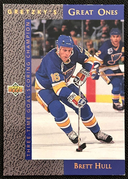 1993-94 Upper Deck Gretzky's Great Ones Brett Hull St. Louis Blues #GG3