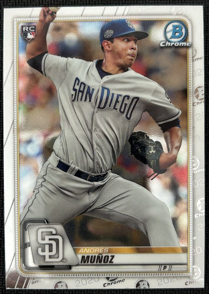 2020 Bowman Chrome Andres Muñoz Rookie San Diego Padres #7