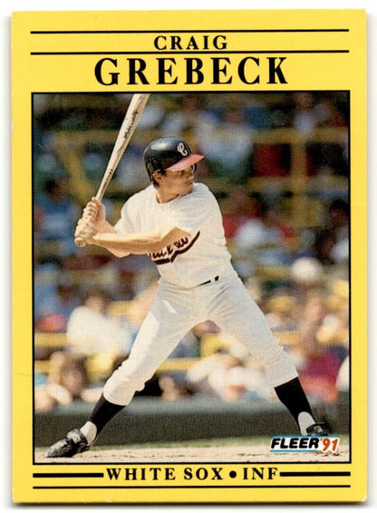 1991 Fleer Craig Grebeck Chicago White Sox #120