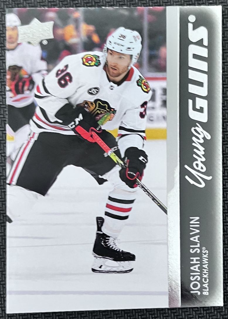 2021-22 Upper Deck Josiah Slavin Rookie Chicago Blackhawks #718