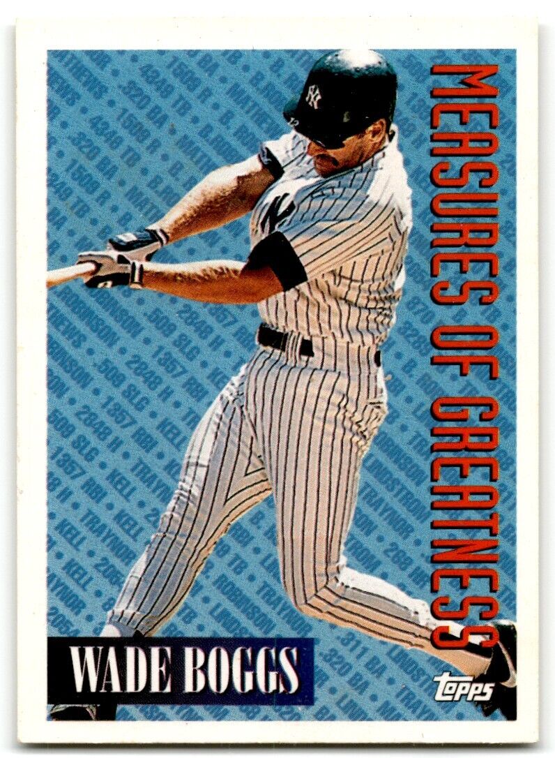 1994 Topps Wade Boggs New York Yankees #603