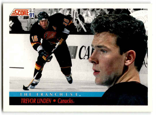 1991-92 Score Canadian Bilingual Trevor Linden Vancouver Canucks #369