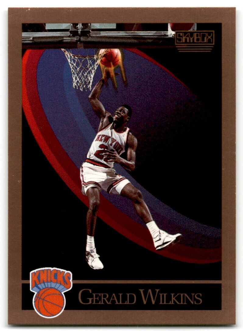 1990-91 SkyBox Gerald Wilkins New York Knicks #197