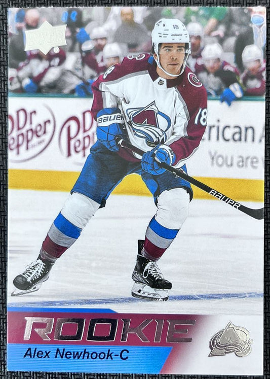 2021-22 Upper Deck NHL Star Rookie Alex Newhook Rookie Colorado Avalanche #4