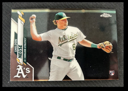 2020 Topps Chrome Sheldon Neuse Rookie Oakland Athletics #61