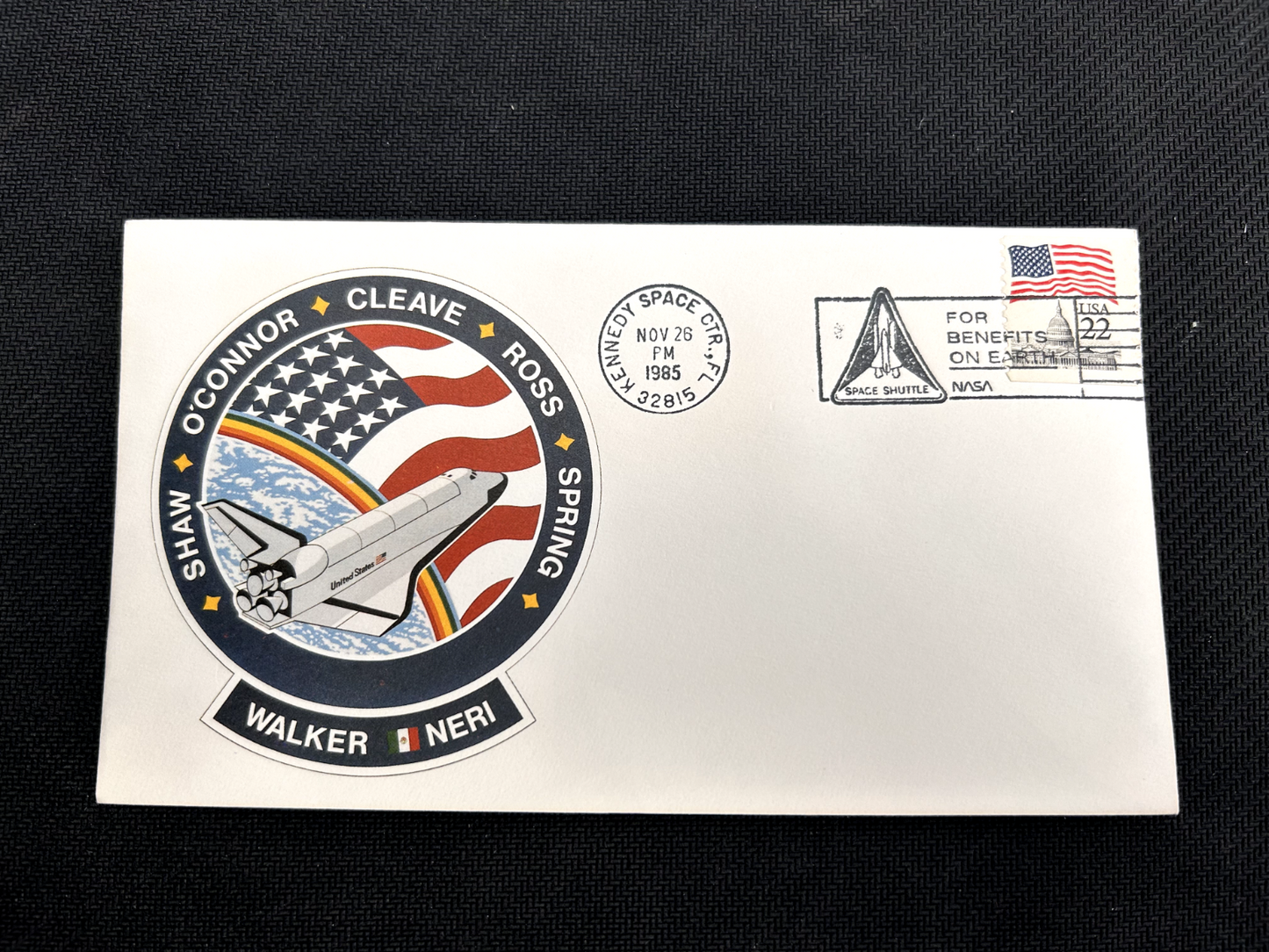 NASA Space Shuttle Atlantis STS-61-B cover