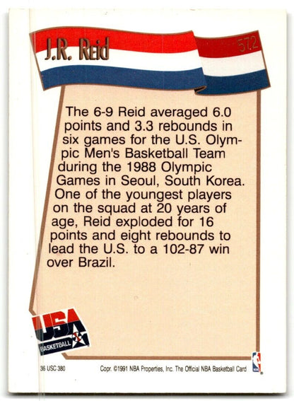 1991-92 Hoops J.R. Reid USA #572