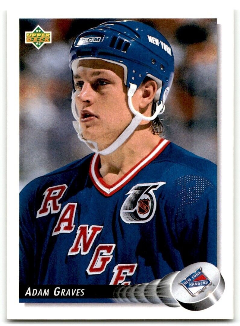 1992-93 Upper Deck Adam Graves New York Rangers #388