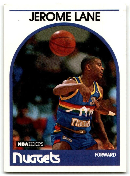 1989-90 Hoops Jerome Lane Rookie Denver Nuggets #201