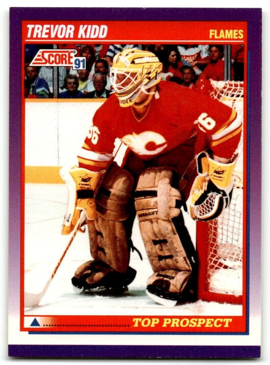 1991-92 Score American Trevor Kidd Calgary Flames #381