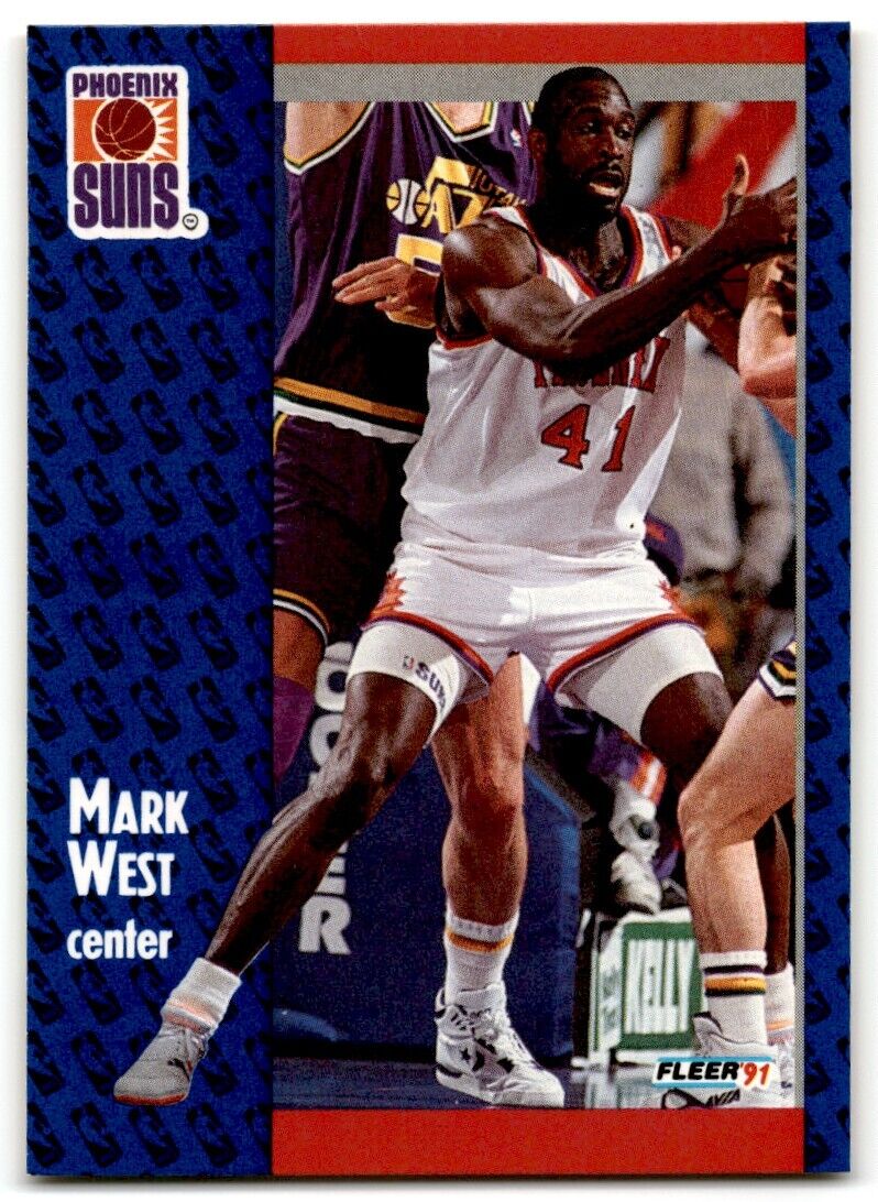 1991-92 Fleer Mark West Phoenix Suns #165