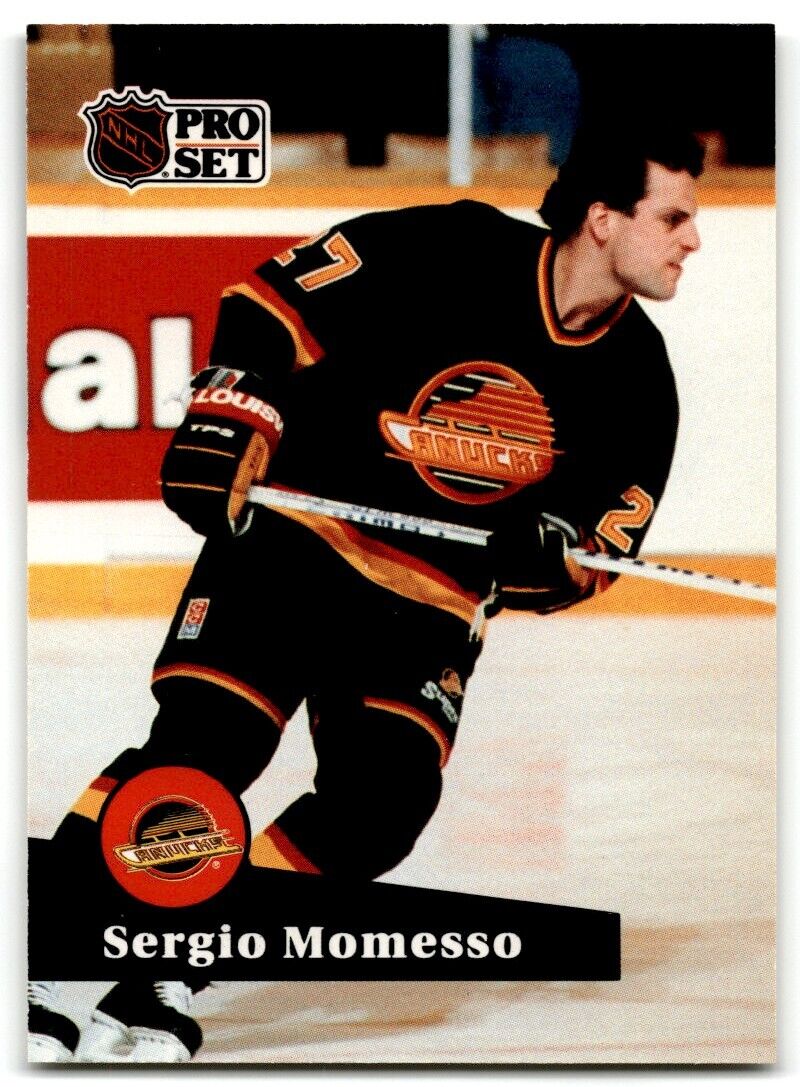 1991-92 Pro Set Sergio Momesso Vancouver Canucks #242