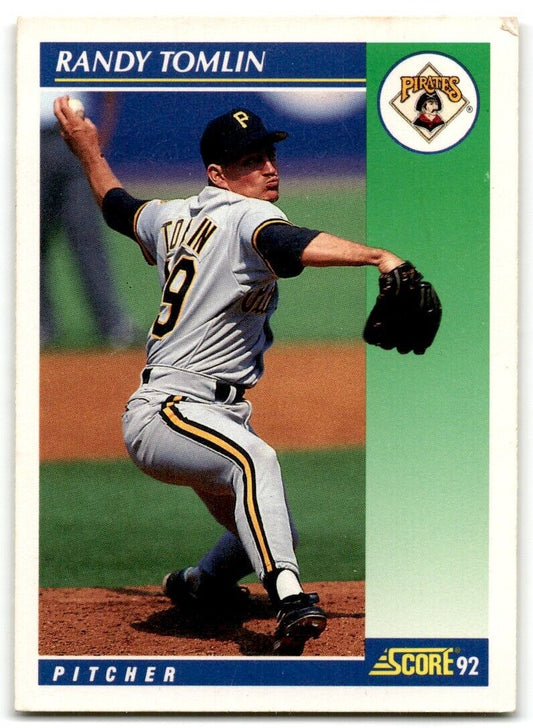 1992 Score Randy Tomlin Pittsburgh Pirates #86