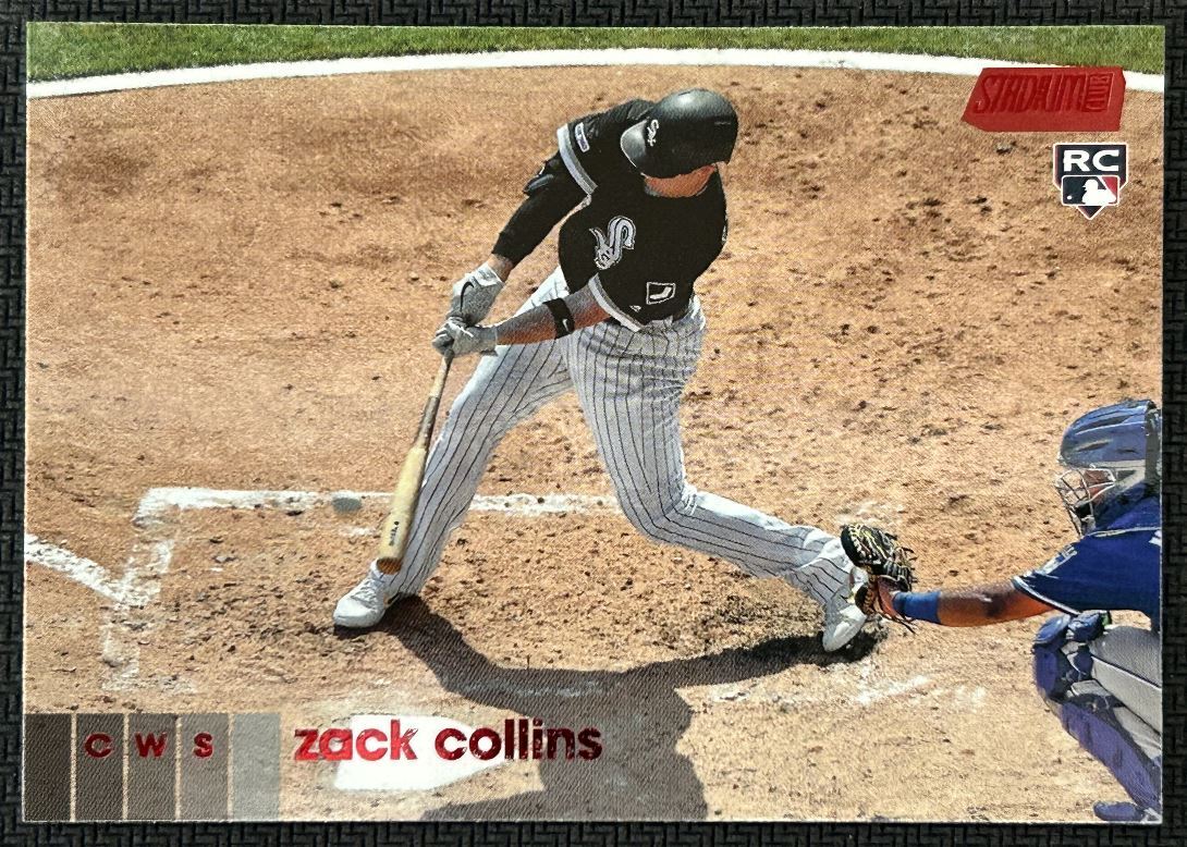 2020 Topps Stadium Club Red Zack Collins Rookie Chicago White Sox #72 Parallel