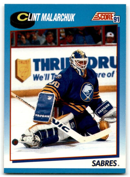 1991-92 Score Canadian Bilingual Clint Malarchuk Buffalo Sabres #419