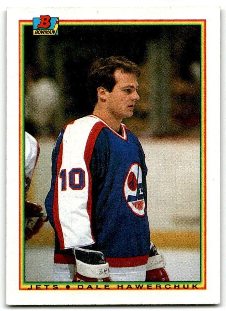 1990-91 Bowman Dale Hawerchuk Winnipeg Jets #129