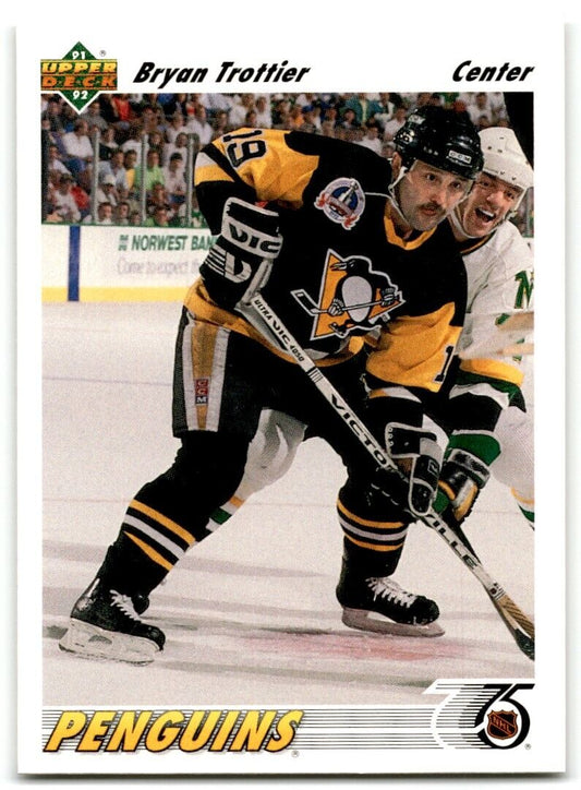 1991-92 Upper Deck Bryan Trottier Pittsburgh Penguins #329