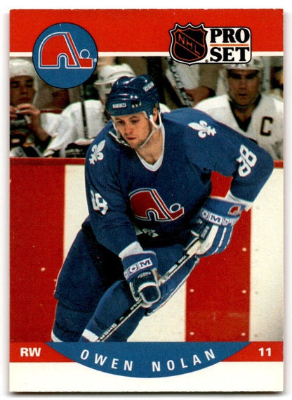 1990-91 Pro Set Owen Nolan Rookie Quebec Nordiques #635