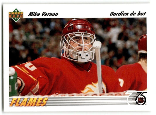 1991-92 Upper Deck Mike Vernon Calgary Flames #163