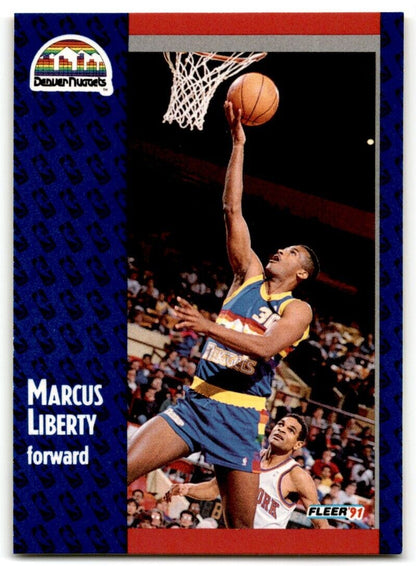 1991-92 Fleer Marcus Liberty Rookie Denver Nuggets #50