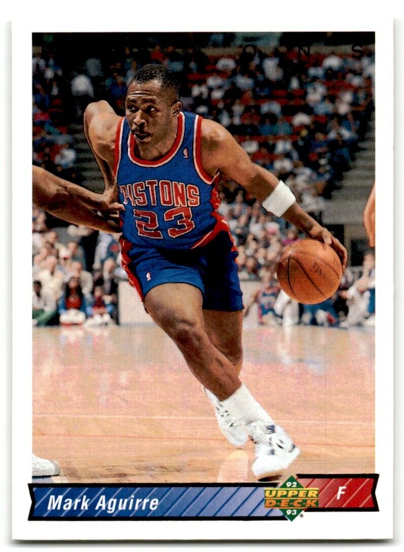 1992-93 Upper Deck Mark Aguirre Detroit Pistons #209