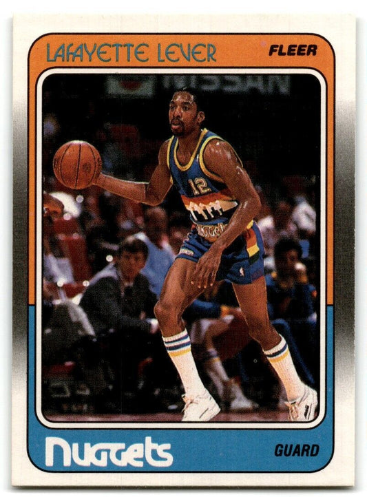 1988-89 Fleer Lafayette Lever Denver Nuggets #35