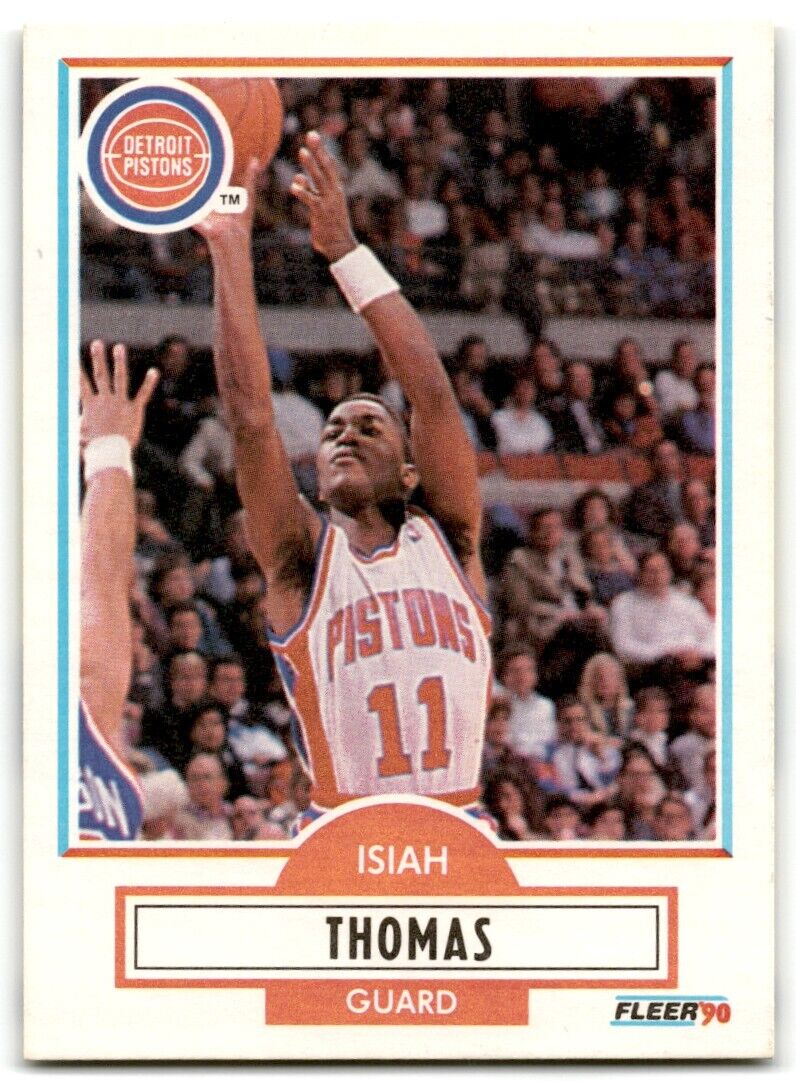 1990-91 Fleer Isiah Thomas Detroit Pistons #61