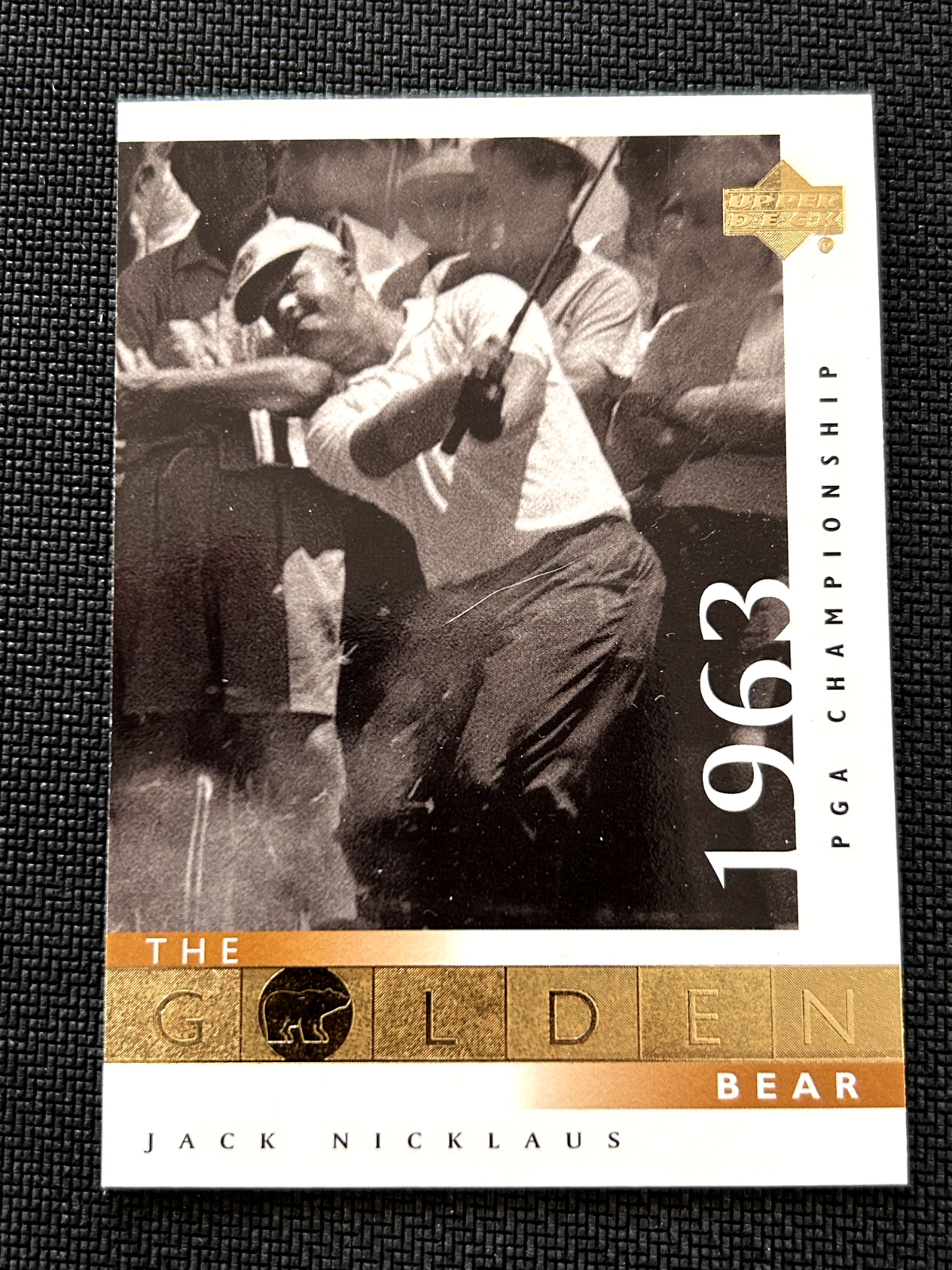 Jack Nicklaus 2001 Upper Deck Golf The Golden Bear #108 1963 PGA Championship