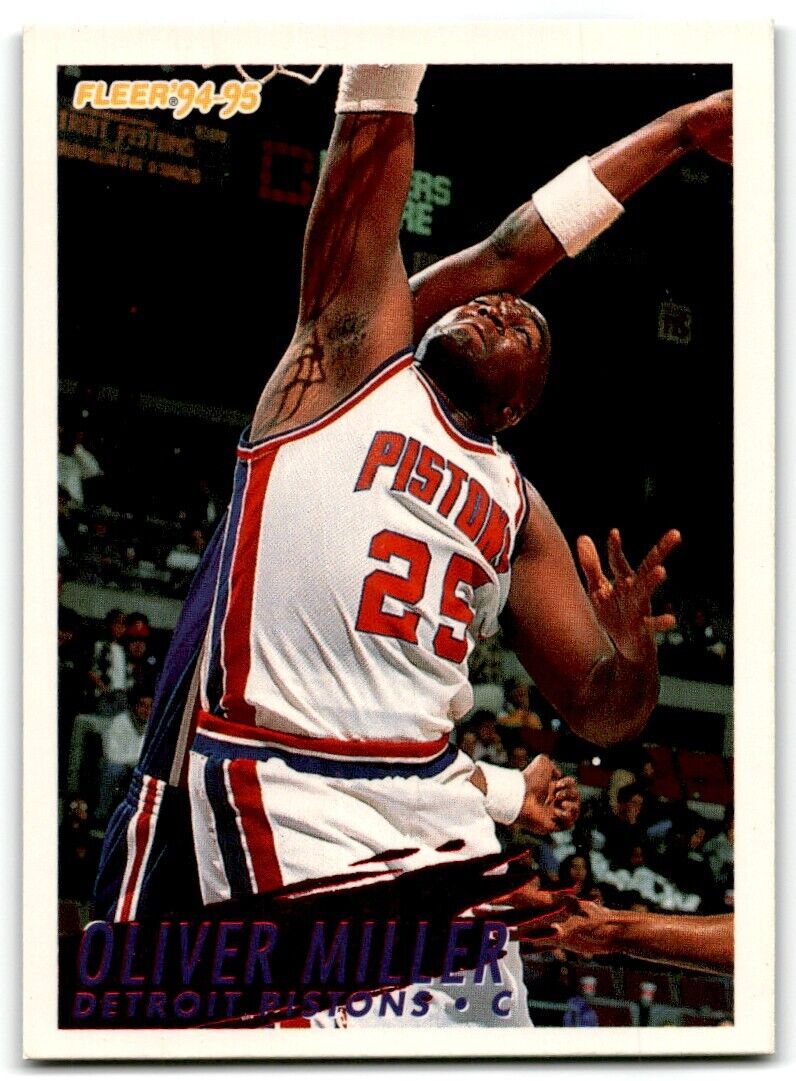 1994-95 Fleer Oliver Miller Detroit Pistons #283