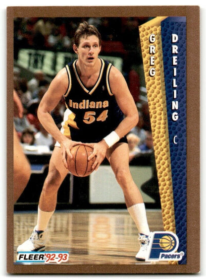 1992-93 Fleer Greg Dreiling Indiana Pacers #349