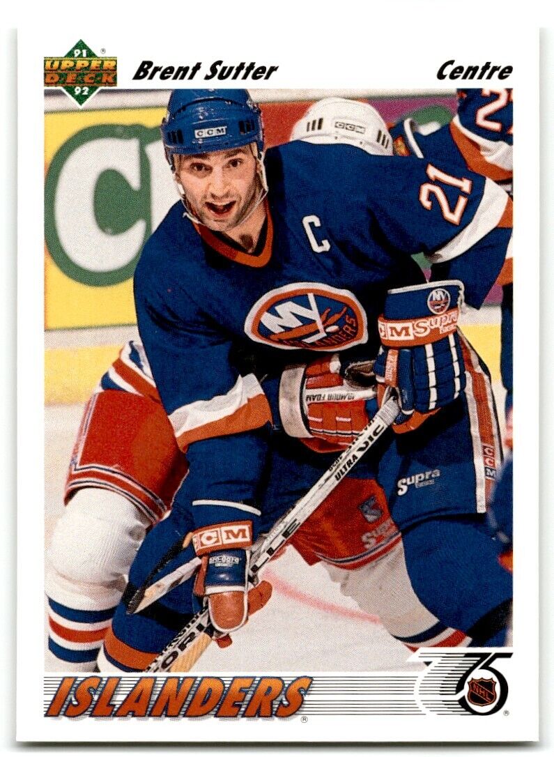 1991-92 Upper Deck Brent Sutter New York Islanders #140